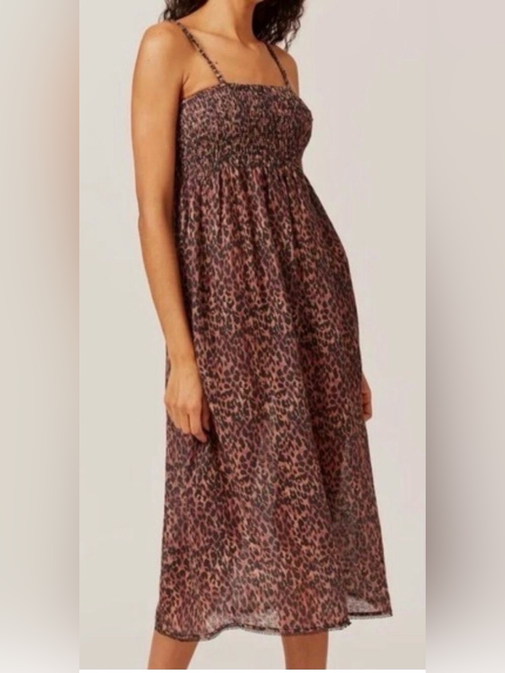 Solid & Striped Leopard Print The Willow Dress Sz. M